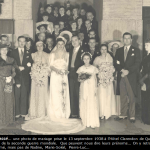 Photo de mariage prise le 13 septembre 1938